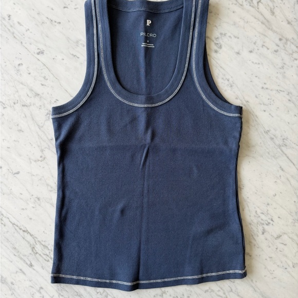 The Sunny Scoop-Neck Tank Top by Pilcro - Blue & Brown Bundle - Size SMALL - Picture 8 of 10